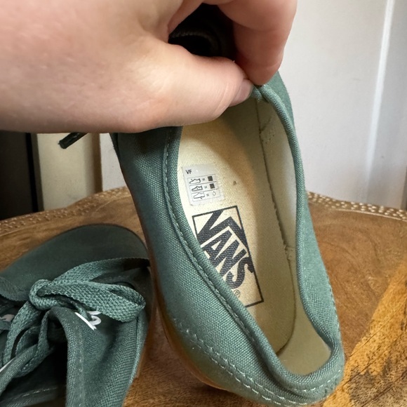 Vans Classic Olive Green Canvas Gum Sole Skate Shoes SoCal Summer Retro Casual - Picture 12 of 13